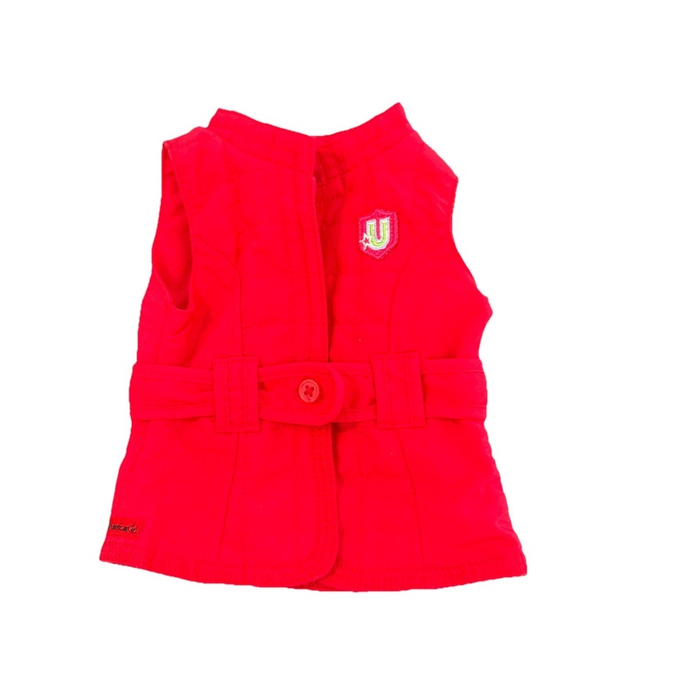 American Girl Doll InnerStar U Red Quilted‎ Hiking Vest